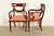 Baker Furniture Style English Regency Carved Mahogany Armchairs, Pair For Sale - Image 11 of 14