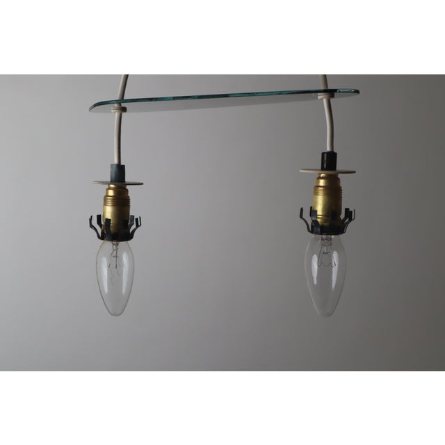 Diabolo Glass Shade Pendant Lamp, 1950s For Sale - Image 11 of 18
