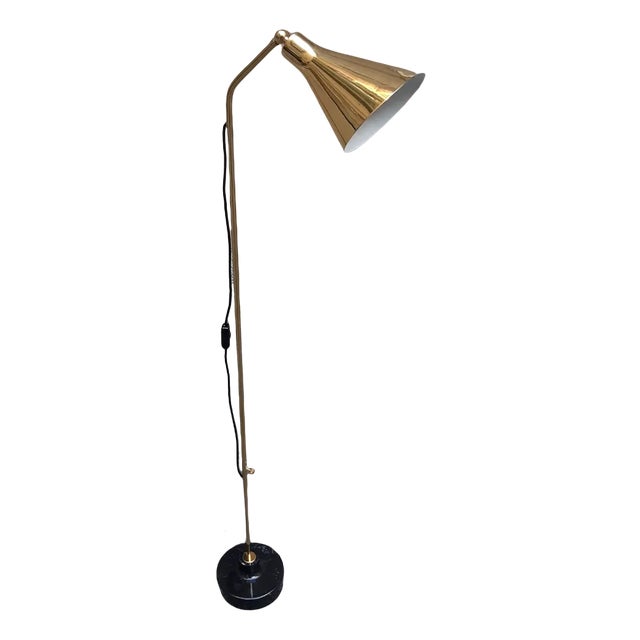 Brass Model LTE3 Floor Lamp by Ignazio Gardella for Azucena, 2000s For Sale