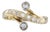0.33ctw Diamond Bypass Ring 14k Yellow Gold Size 9 Contoured, Size 9 For Sale