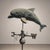 Antique Italian Copper Weathervane with Three-Dimensional Dolphin, 1900s For Sale - Image 3 of 9