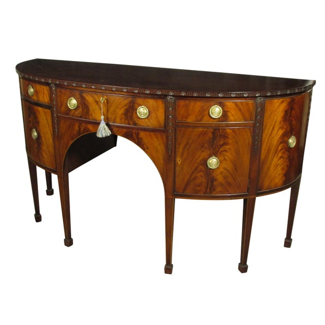 Traditional Regency Style Bowfront Sideboard by Old Colony For Sale - Image 3 of 12