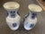 Pair of 16" Double Happiness Blue/WHT Vases For Sale - Image 4 of 5
