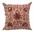 19th Century Rajasthani Silk Embroidered Mirrorwork Pillow With Birds and Flowers For Sale