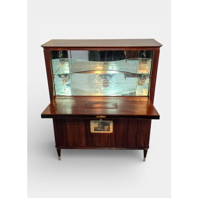 Mid-Century Modern Italian Grissinato Cabinet Bar, 1956 For Sale - Image 13 of 18