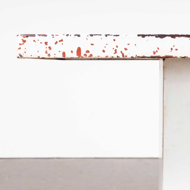 1960’s Original French Tolix Square Outdoor Dining Table – White Square (Model 1153) Tolix is one of our all time...