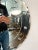 Art Deco Round Mirror With Beveled Glass Edge From England (Dia 20'') For Sale In Austin - Image 6 of 8