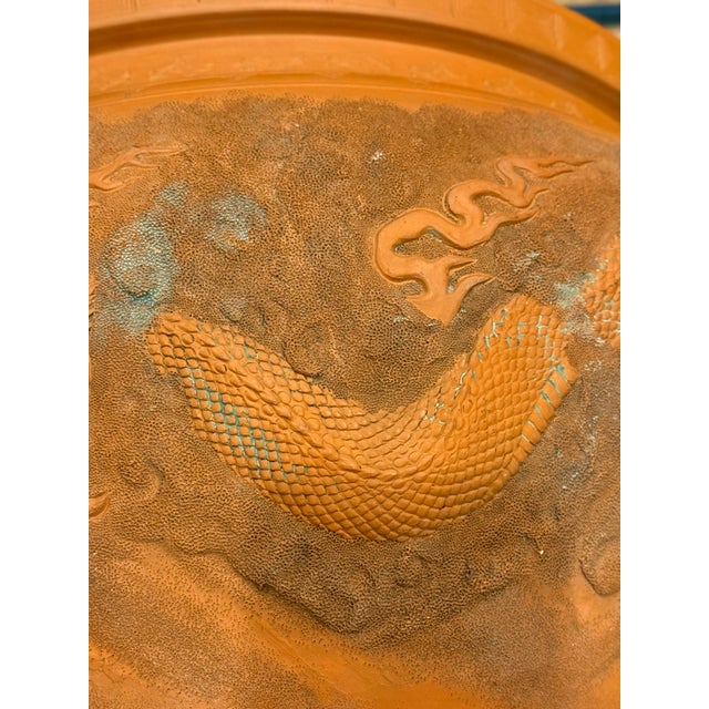 Large Dragon Terracotta Pot Garden Planter For Sale - Image 9 of 12