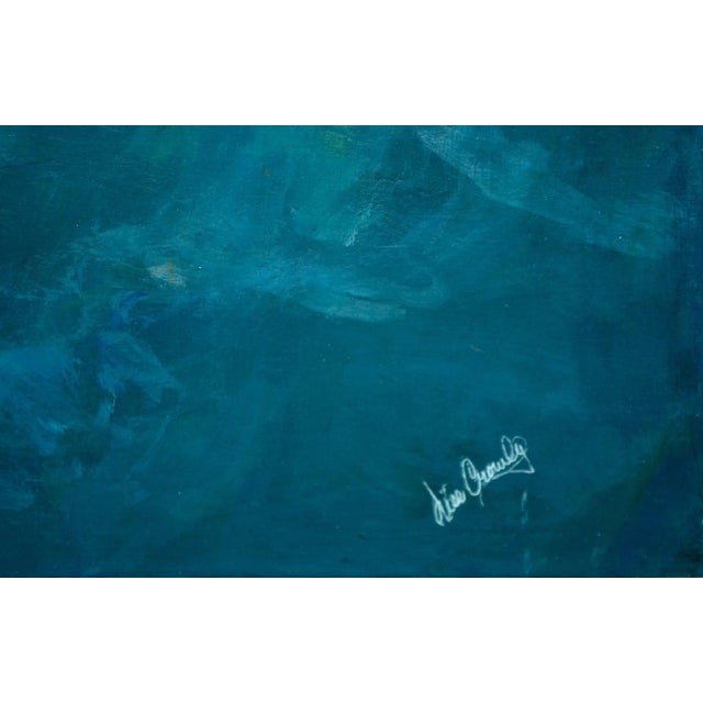 Impressionist "Pearl Eating Kelp" by Lise Lang Crowley Impressionist Oil Painting 2003 For Sale - Image 3 of 5