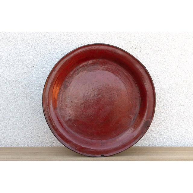 Tripod Red Lacquered Burmese Tray For Sale - Image 10 of 12