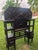 Vintage Arts & Crafts Geometric Smoking Cabinet & Pipe Rack Etagere Console For Sale - Image 10 of 18
