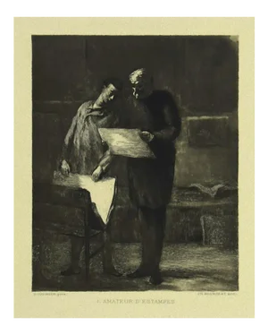 Honoré Daumier, Prints Lover, Etching on Paper, 19th Century