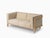 Two-Seater Sofa in Oak and Pearl Fabric by Julien Renault For Sale - Image 15 of 15