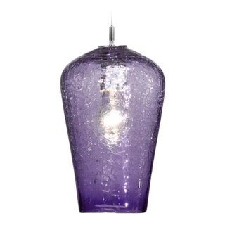 Comet Pendant Light from the Boa Lantern Collection in Blue Lilac For Sale