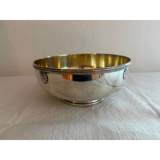 Antique Silver Plated Bronze Champagne Bowl by Victor Saglier, 1890s For Sale - Image 9 of 9