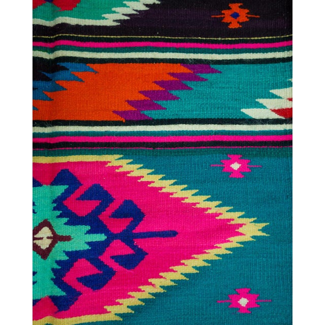 Vintage Eastern European Handwoven Wool Flatweave Rug, 1970s For Sale - Image 6 of 12