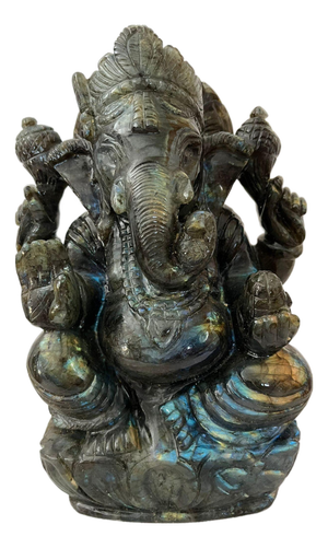 Ganesh Statue in Labradorite