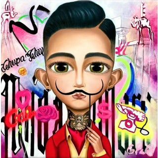 A Pop Art Portrait, "Salvador Dalí 2022" For Sale