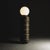 Contemporary Navazi Medium Floor Lamp in Scorched Coal Ceramic and Frosted Glass by Svitanok For Sale - Image 3 of 10