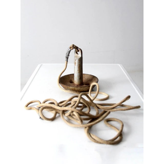 Metal Vintage Roloff Mfg Corp Cast Iron Boat Anchor For Sale - Image 7 of 11