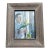 1970’s Original Abstract Expressionist Male Portrait Painting Distressed Wood Frame For Sale