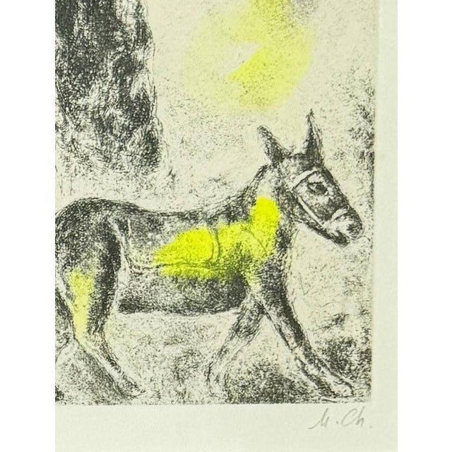 Marc Chagall, End of Absalom, 1952, Lithograph, in Flawless conditions. Designed 1950 to 1959