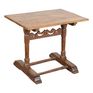19th Century Danish Oak Side Table For Sale