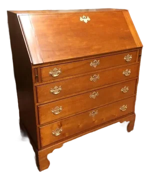 Antique Cherry Secretary Desk, Early Colonial Desk