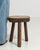 Late 20th Century 20th Century French Brutalist Oak Stool with Sculptural Form For Sale - Image 5 of 11