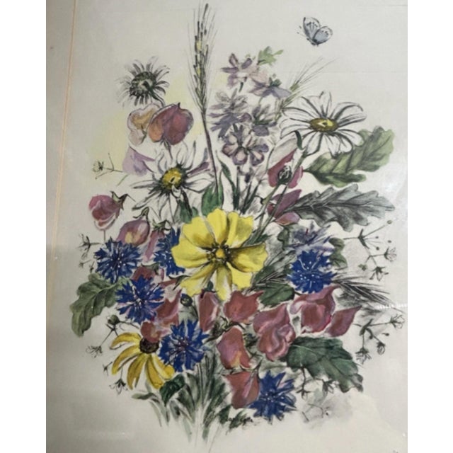 Vintage Signed & Numbered Floral Still Life Art Print, Framed For Sale - Image 4 of 6