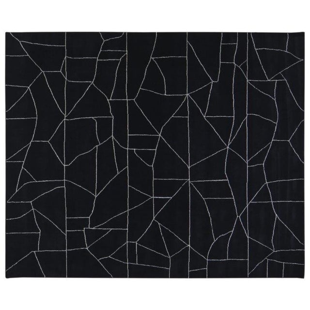 Moroccan Moroccan Beni Ourain Professional Hand Knotted Wool Rug, 8'2 X 10 For Sale - Image 3 of 4