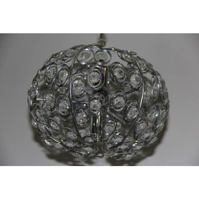 1970s Crystal Pendants by Gaetano Sciolari, 1970s, Set of 2 For Sale - Image 5 of 12