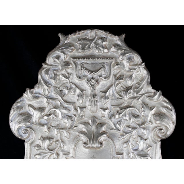 Metal 1890s Restored E.F. Caldwell Oversized Silvered Bronze Sconces by - a Pair For Sale - Image 7 of 14
