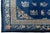 Antique Chinese Wool Rug – Blue Field, Floral Medallion, Early 20th Century For Sale - Image 4 of 11