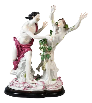 Large Antique Mythological Apollo and Daphne Figurine by J.J. Kaendler for Meissen, 1860