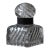 Vintage Swirling Cast Glass + Metal Inkwell, Circa Late 19th - Early 20th Century For Sale