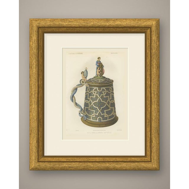 This is an original antique chromolithograph, printed in colors, from le moyen âge et la renaissance, lettered "pôt a...