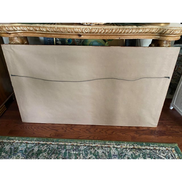 Vintage Mid 20th Century Framed Chinoiserie Silk Art For Sale - Image 10 of 10