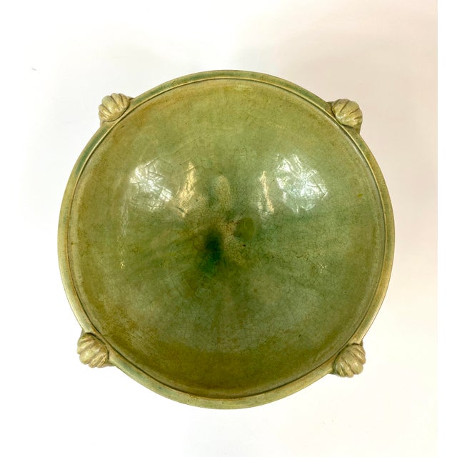 1990s 1990s Celadon Crackleware Bowl For Sale - Image 5 of 6