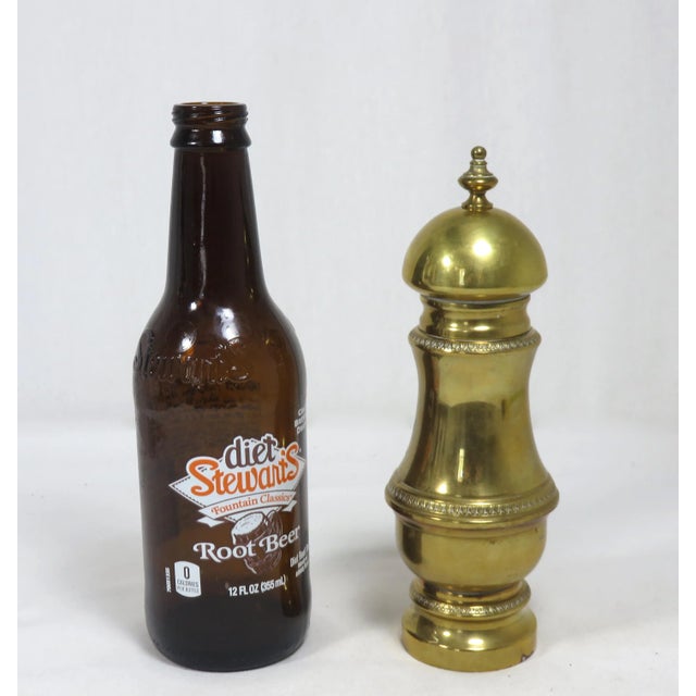 Classic Style Antique Solid Brass Pepper Mill Grinder Chairish