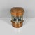 German mid-century Naval navigation lantern in copper with Fresnel lens, 1950s Naval navigation lantern with a cylindrical...