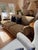 Custom Classic Roll Arm 3 Seat Sofa Upholstered in Velvet by Restoration Hardware, Attributed to George Smith For Sale - Image 18 of 18