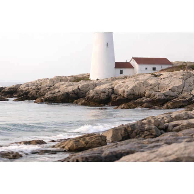 Not Yet Made - Made To Order Rocky Coast Lighthouse View, Coastal Landscape Art Print, 36″ × 24″ For Sale - Image 5 of 7