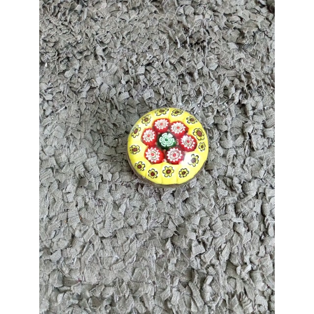 Italian 1980s Murano Style Millefiore Paperweight For Sale - Image 3 of 7