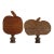 Barnwood Pumpkin Lamp Finials - a Pair For Sale