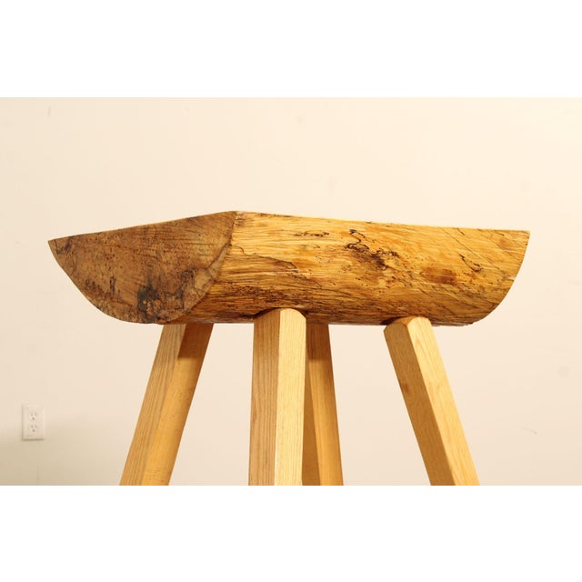 Rustic Rustic Style Mixed Woods Pub Table For Sale - Image 3 of 12