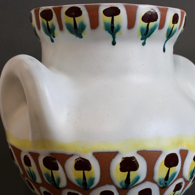 Vintage French Eared Vase by Roger Capron, 1950s For Sale - Image 12 of 18