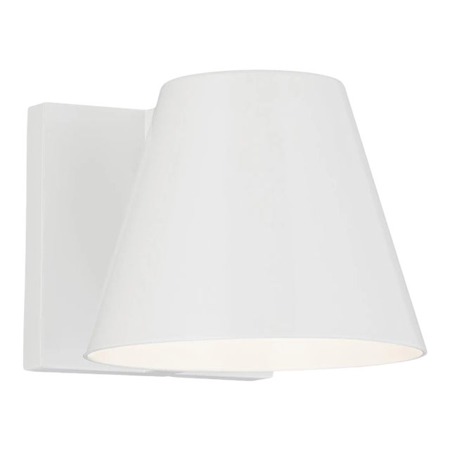 Visual Comfort Modern Bowman 4 Outdoor Wall LED White For Sale