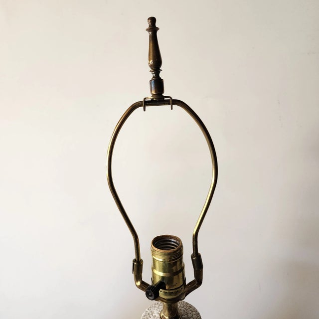 Pair of Vintage Late 20th Century Orange Peel Lamps For Sale - Image 4 of 6