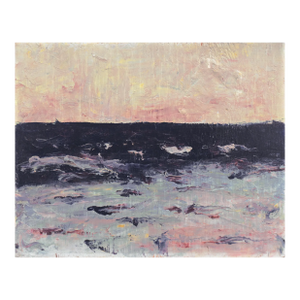 'Dawn, Lilac and Rose' by Hugh McChesney, American Expressionist Oil Seascape